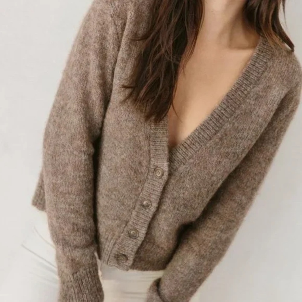 JENNI KAYNE Boyfriend Cardigan in Driftwood Size S - Picture 4 of 11